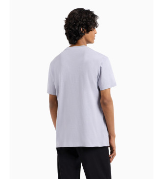 Armani Exchange T-shirt en maille  coupe rgulire, lilas