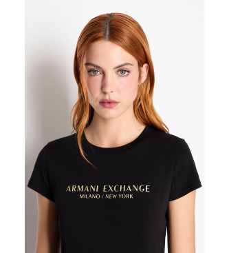 Armani Exchange Slim Fit T-shirt zwart