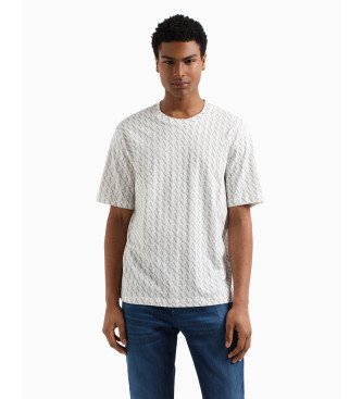 Armani Exchange Camiseta Estamp blanco