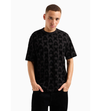 Armani Exchange T-shirt imprim noir