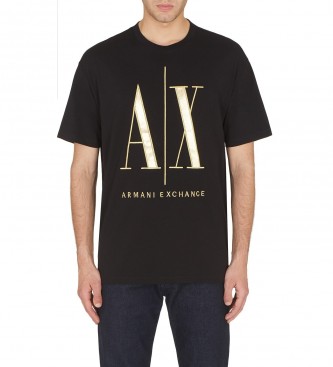 Armani Exchange T-shirt de Ícone preto