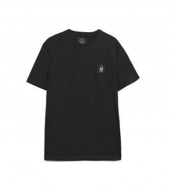 Armani Exchange Logo-T-Shirt schwarz