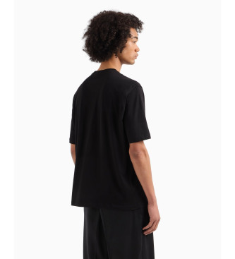 Armani Exchange Majica z logotipom črna