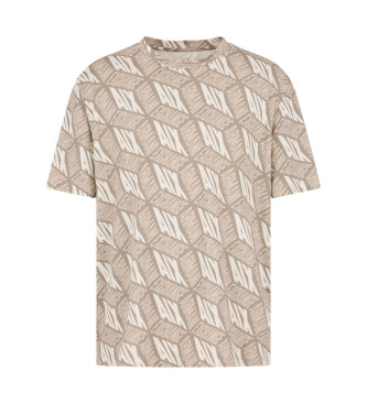 Armani Exchange Regular fit T-shirt med 3D-effektprint i gr bomuld ASV