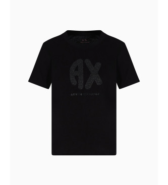 Armani Exchange T-shirt nera vestibilit regolare