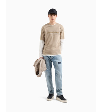 Armani Exchange Bruin Normaal T-shirt