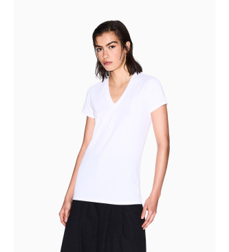 Armani Exchange T-shirt de corte justo branca