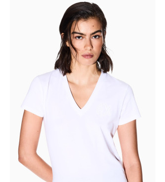 Armani Exchange T-shirt de corte justo branca