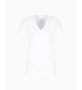 Armani Exchange T-shirt de corte justo branca