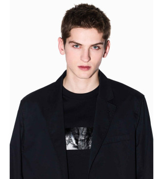 Armani Exchange T-shirt Vinyl czarny