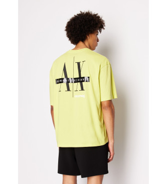 Armani Exchange Gelbe lssig geschnittene T-Shirts