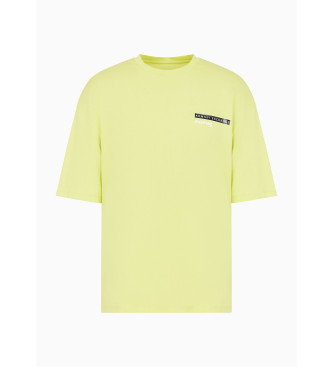 Armani Exchange Camisetas de corte desenfadado amarillo
