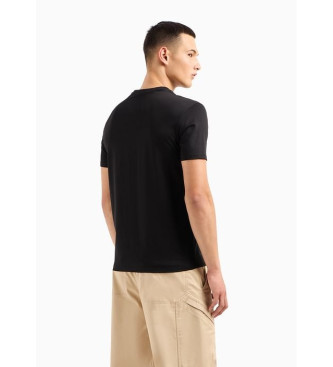 Armani Exchange Majice standardnega kroja črne barve