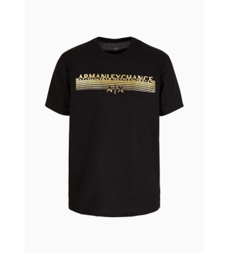 Armani Exchange T-shirts de corte standard preto