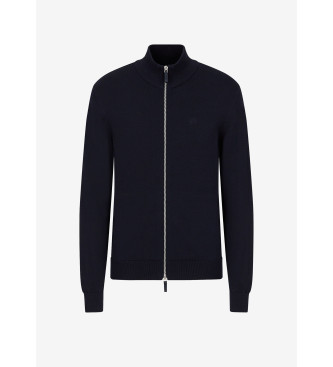 Armani Exchange Casaco de malha Navy Lisa