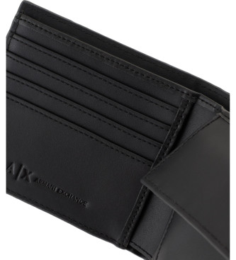 Armani Exchange Cartera cuadrada negro