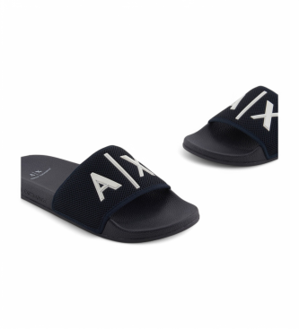 Armani Exchange Flip-flops Knit+ logo marinbl