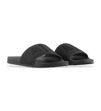 Armani Exchange Flip-flops Knit+ logo svart