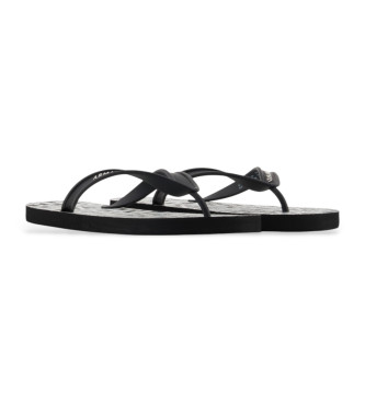 Armani Exchange Flip-flops logotyp svart, vit