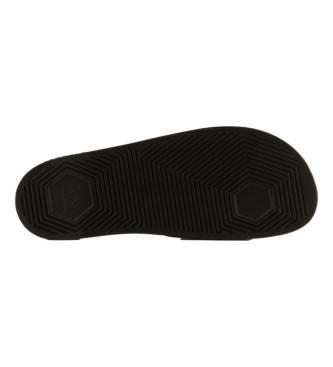 Armani Exchange Black flip flops logos