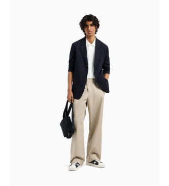 Armani Exchange Veste simple poitrine marine