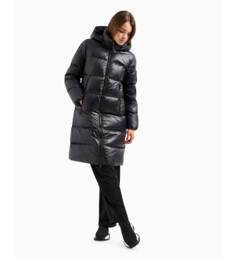 Armani exchange black padded coat online