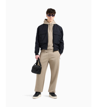 Armani Exchange Giacca con tasca maxi blu navy