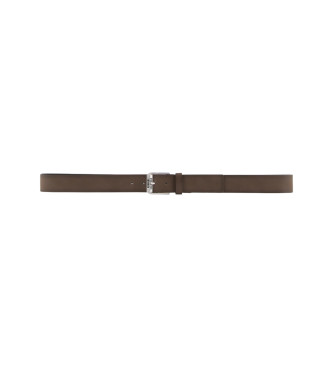 Armani Exchange Leather Belt Tongue Green