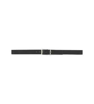 Armani Exchange Tong leren riem zwart