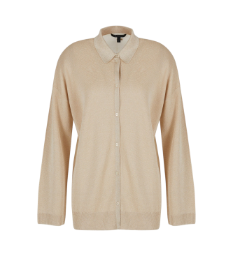 Armani Exchange Beige skjorte-cardigan