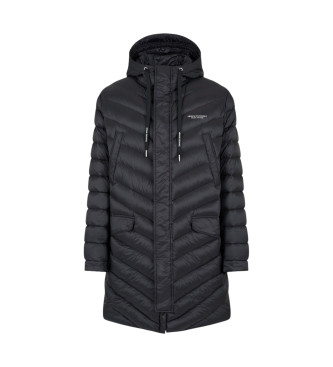 Armani Exchange Black quilted coat