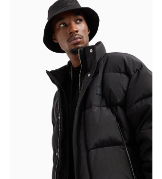 Armani Exchange Black feather coat