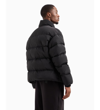 Armani Exchange Black feather coat