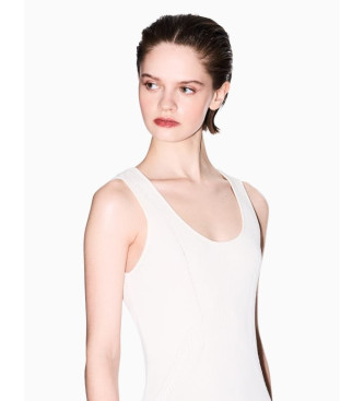 Armani Exchange Abito midi bianco