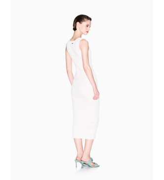 Armani Exchange Abito midi bianco