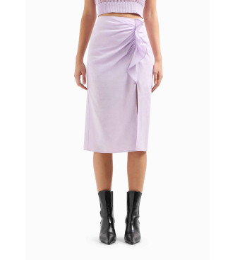 Armani Exchange Pink midi skirt