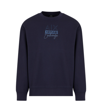 Armani Exchange Effen marine sweatshirt
