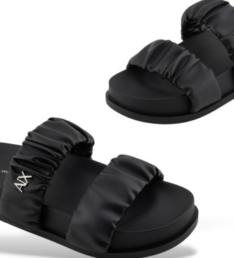 Armani Exchange Sandals Super black