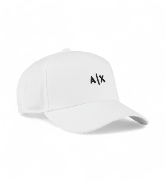 Armani Exchange White cotton cap