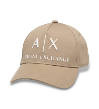 Armani Exchange Beige baseball cap