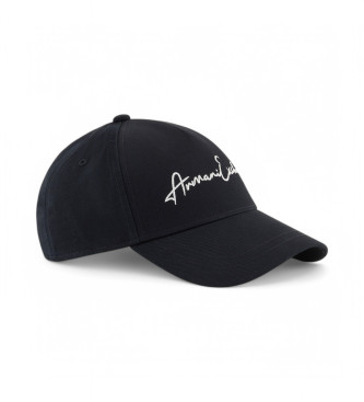 Armani Exchange Navy logo cap