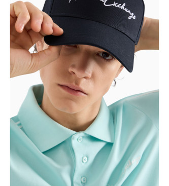 Armani Exchange Navy logo cap