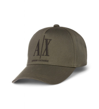 Armani Exchange Casquette verte tisse