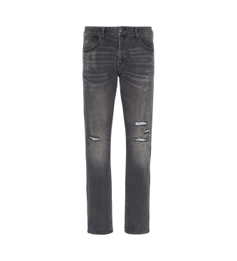 Armani Exchange Grijze 5-pocket jeans