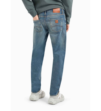 Armani Exchange Niebieskie jeansy slim