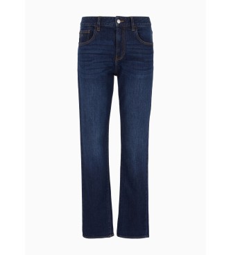 Armani Exchange Niebieskie jeansy slim