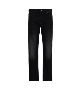 Armani Exchange Czarne jeansy slim