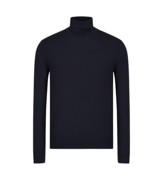 Armani Exchange Marineblauer Rollkragenpullover