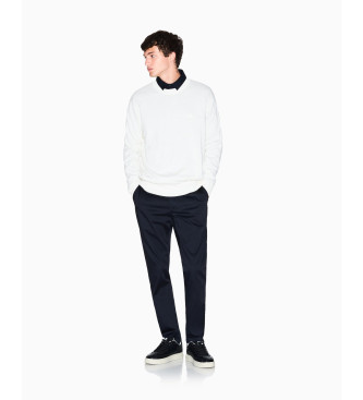 Armani Exchange Jersey Mezcla blanco
