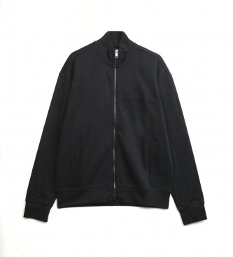 Armani Exchange Black zip-up sweatshirt